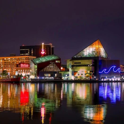 Baltimore skyline near BWI Airport